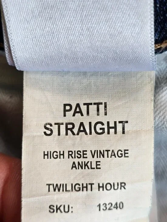 Dl1961 Patti Straight High Rise Vintage Ankle Jeans Size 28 Twilight Hour 2 Tone - Picture 6 of 7